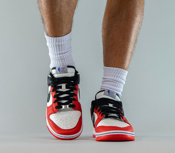 Giày Nike NBA x Dunk Low EMB '75th Anniversary Bulls' DD3363-100 - Ảnh 6