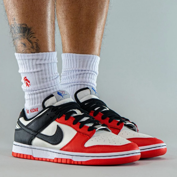 Giày Nike NBA x Dunk Low EMB '75th Anniversary Bulls' DD3363-100 - Ảnh 4