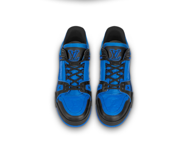 Giày Louis Vuitton Trainer 'Black And Blue' 1A8WF5 - Ảnh 2
