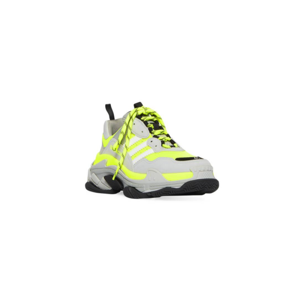 Giay Balenciaga x Adidas Triple S 'Neon Gray' 712821-W2ZB5-7512