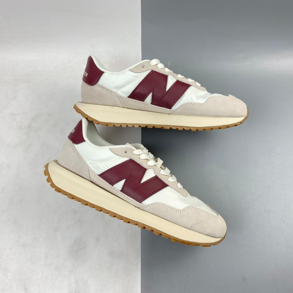 Giày New Balance 237 'White Burgundy' MS237SB - Ảnh 3