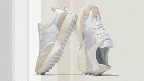 Giày New Balance Wmns 327 'Grey Beige' WS327SFA - Ảnh 5