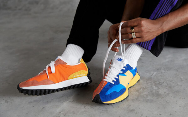 Giày New Balance 327 'Marine Blue Yellow' MS327CLB - Ảnh 5