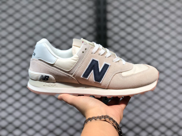 Giày New Balance 574 Running 'Beige Navy' ML574SCD - Ảnh 7