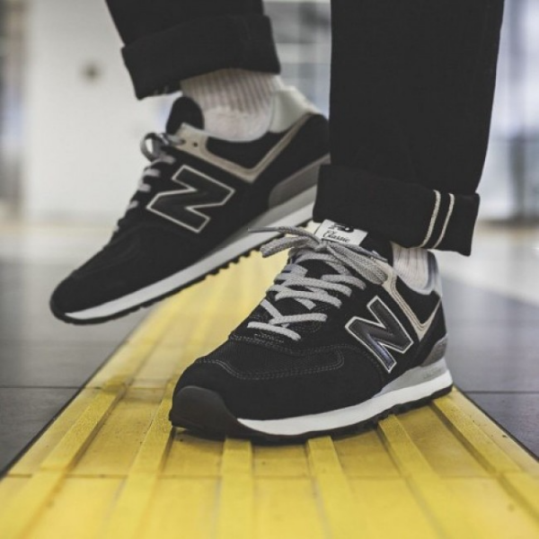 Giày New Balance 574 Classic 'Black' ML574EGK - Ảnh 5