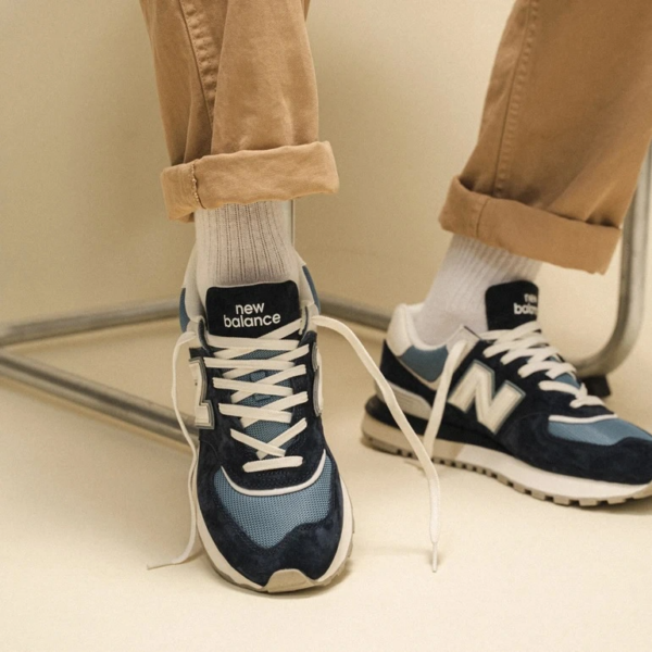 Giày New Balance 574 Legacy 'Navy Sea Salt' U574LGVC - Ảnh 4
