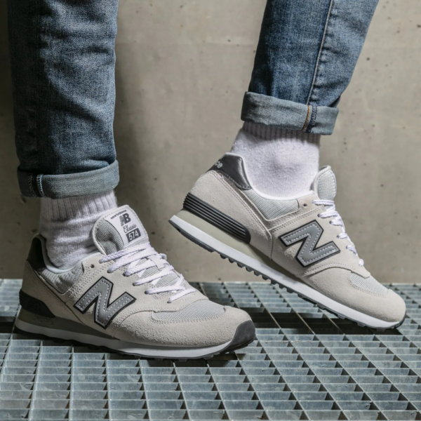 Giày New Balance 574 Classic 'History Class Pack Grey Black' ML574BH2 - Ảnh 3