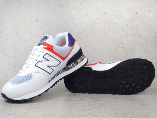 Giày New Balance 574 Classic 'White Ghost Pepper' WL574CS2 - Ảnh 5