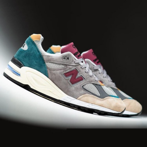 Giày New Balance 990v2 Made in USA 'Grey Multi' M990CP2 - Ảnh 2