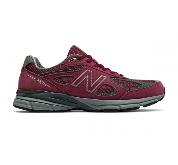 Giày New Balance 990v4 Made In USA 'Burgundy' M990BU4 - Ảnh 2