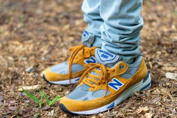 Giày New Balance 991 Made In England 'Yellow Blue' M991YBG - Ảnh 6