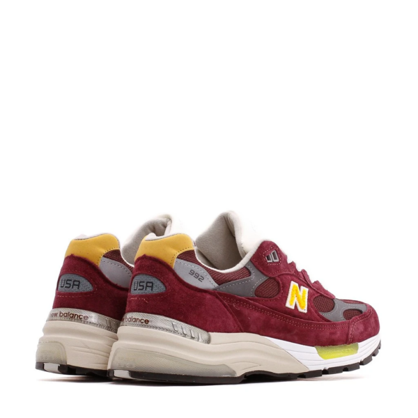 Giày New Balance 992 Made in USA 'Burgundy' M992CA - Ảnh 4