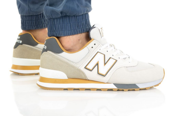 Giày New Balance 574 'Grey Yellow' ML574PO2 - Ảnh 5