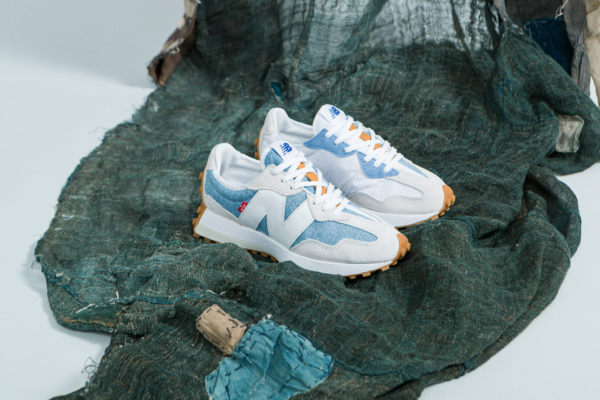Giày New Balance Levi's x Wmns 327 'Light Wash Denim' WS327LVA - Ảnh 4