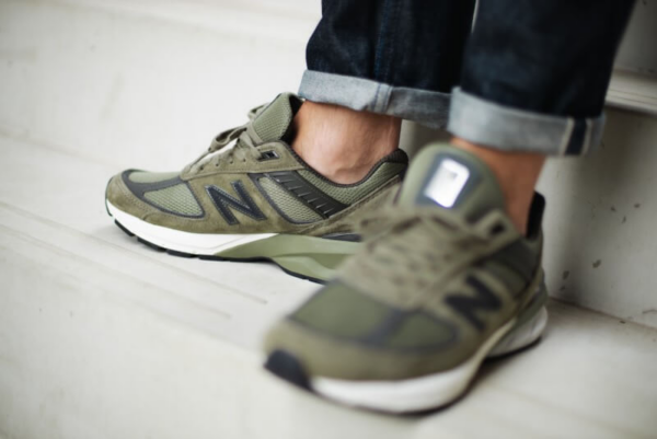 GIÀY NEW BALANCE 990v5 Made In USA 'Covert Green' M990AE5 - Ảnh 4