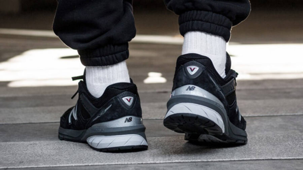 Giày New Balance 990v5 Made In USA 'Black' M990BK5 - Ảnh 6