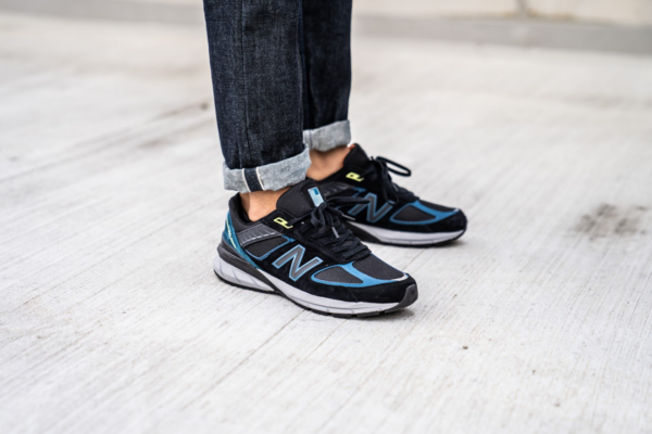 Giày New Balance 990v5 'Black Blue' M990DR5 - Ảnh 6