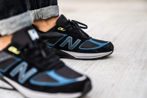 Giày New Balance 990v5 'Black Blue' M990DR5 - Ảnh 4
