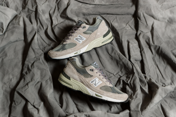 Giày New Balance 991 'Grey White' M991GL - Ảnh 4