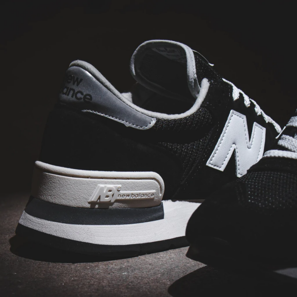 Giày New Balance 990 'Made in USA Black' M990BK1 - Ảnh 5