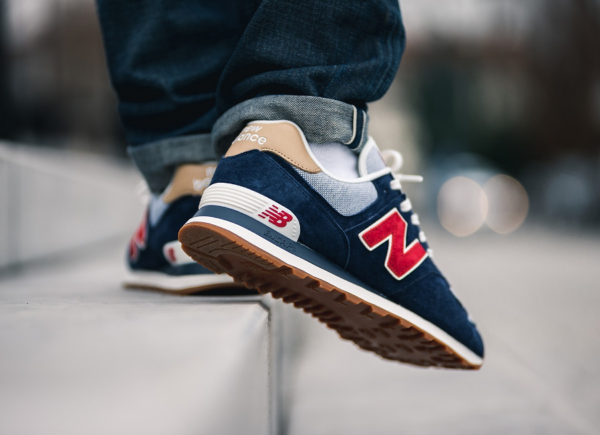 Giày New Balance 574 'Navy Red' ML574PTRD - Ảnh 2