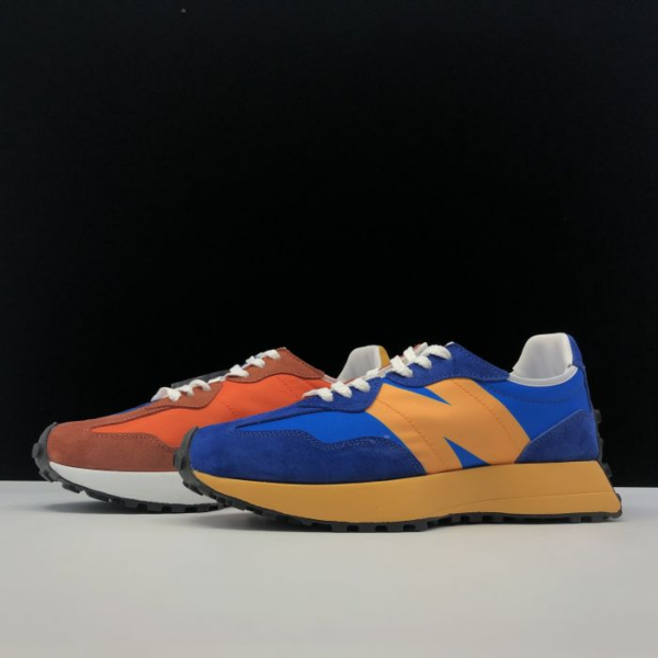 Giày New Balance 327 Marine Blue Orange MS327LAA - Ảnh 2