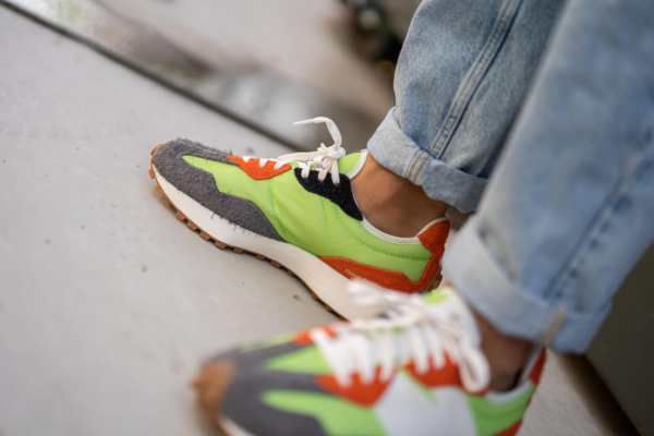 Giày New Balance 327 'Fluorescent Green' MS327SFA - Ảnh 6