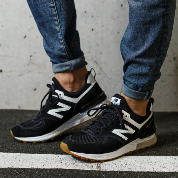 Giày New Balance 574 Sport 'Grey Black Gum' MS574FBC - Ảnh 2