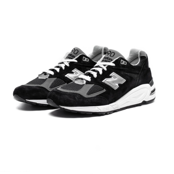 Giày New Balance 990v2 Made in USA 'Black Grey' M990BL2 - Ảnh 4