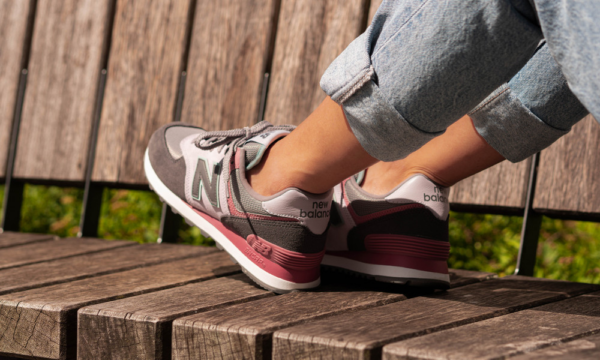 Giày New Balance 574 'Grey Purple' WL574LBT - Ảnh 3