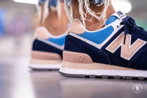 Giày New Balance 574 'Navy Pink' WL574WND - Ảnh 5