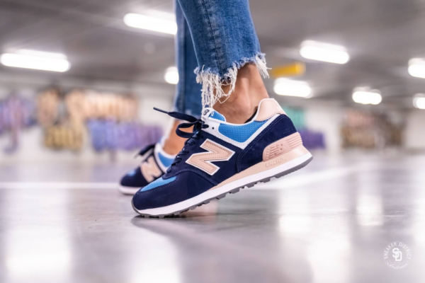 Giày New Balance 574 'Navy Pink' WL574WND - Ảnh 2