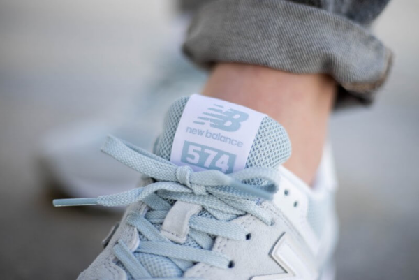 Giày New Balance Wmns 574 'Grey White' WL574OAA - Ảnh 5