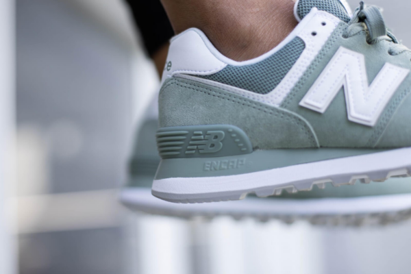 Giày New Balance Wmns 574 'Green White' WL574OAD - Ảnh 5