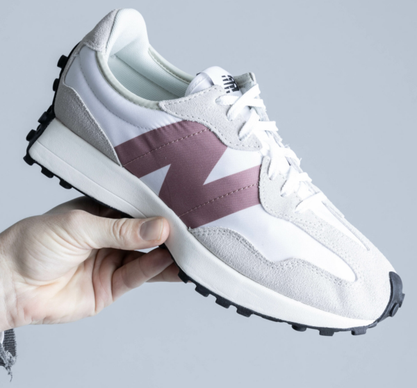 Giày New Balance Wmns 327 'Light Grey Rose' WS327CD - Ảnh 5