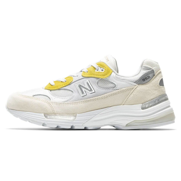 Giày New Balance Paperboy Paris x 992 Made in USA 'Fried Egg' M992PB1 - Ảnh 4