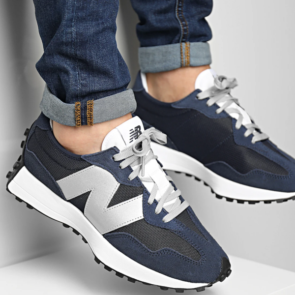 Giày New Balance 327 'Natural Indigo Metallic Silver' MS327MD1 - Ảnh 4