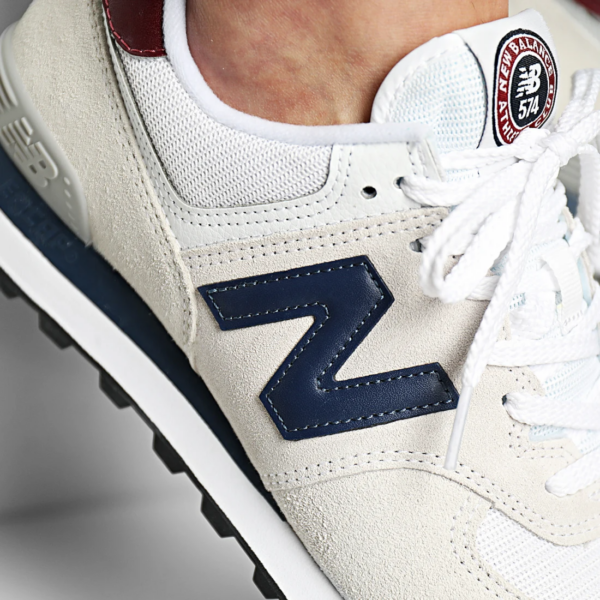 Giày New Balance 574 Classic 'White Natural Indigo' ML574HX2 - Ảnh 7
