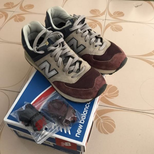 Giày New Balance 574 Claret 'Grey Navy' ML574TRC - Ảnh 2