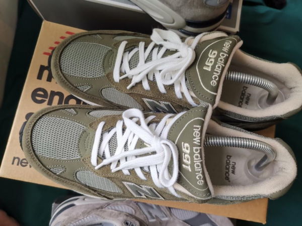 Giày New Balance 991 Made In England Olive Green M991DOW - Ảnh 3
