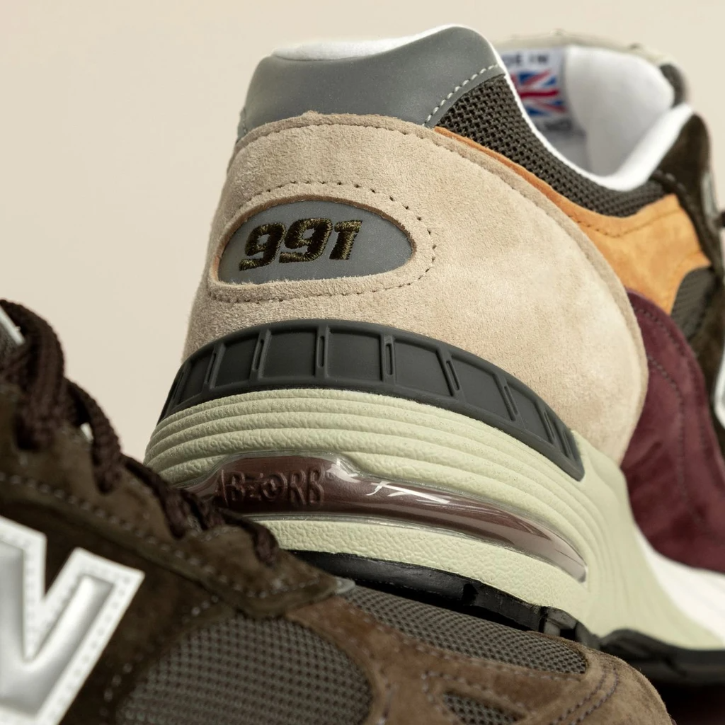 Giày New Balance 991 Made In England Green Yellow Beige M991GYB - Ảnh 7