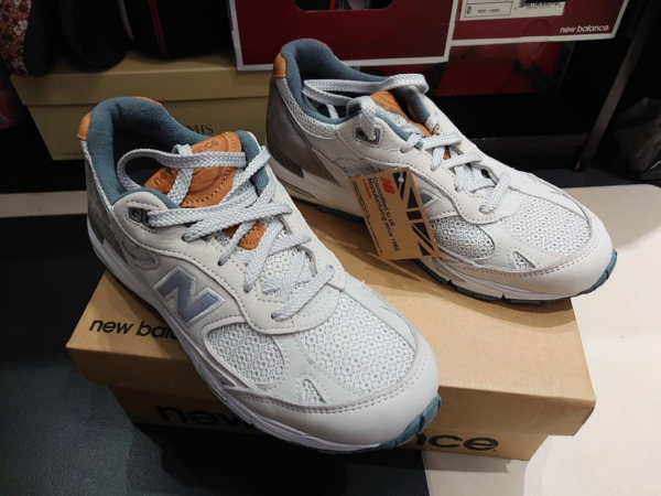 Giày New Balance Wmns 991 Made In England 'Light Grey' W991NBG - Ảnh 6