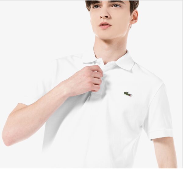 Áo Lacoste Men's French Polo White PH731E-51G-67G - Ảnh 3
