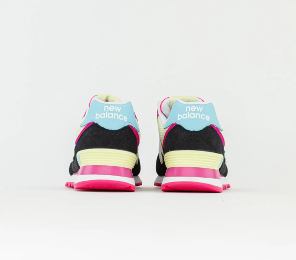 Giày New Balance 574 Classic 'Black Pink Glow' WL574GP2 - Ảnh 5