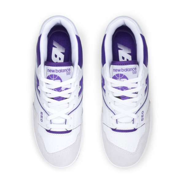 Giày New Balance 550 'White Purple' BB550WR1 - Ảnh 7
