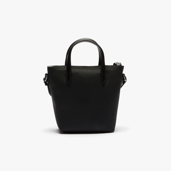Tui Lacoste L.12.12 Petit Pique Coated Canvas Mini Tote 'Black' NF2609P53G-000