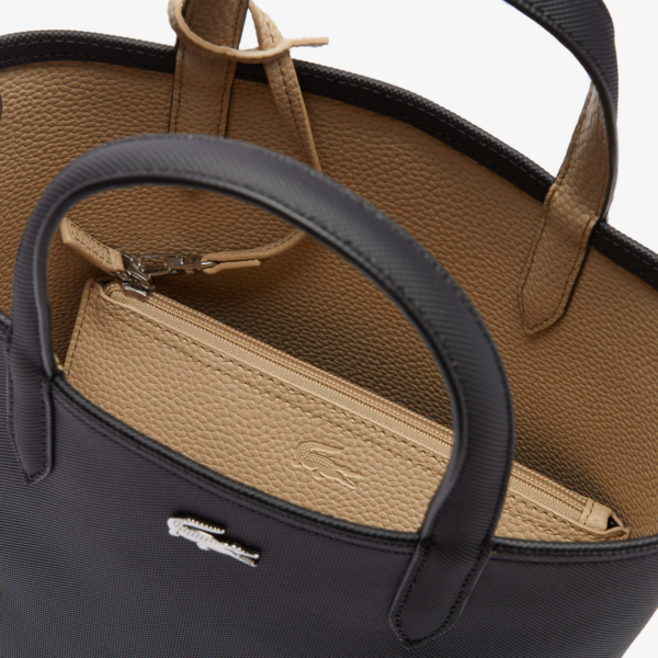 Tui Lacoste Anna Reversible Vertical Signature Tote 'Black' NF3865A53G-A91