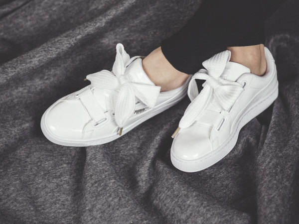 Giày Puma Wmns Basket Heart 'Patent Jr' 364817-02 - Ảnh 3