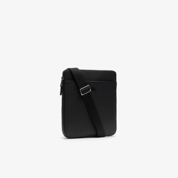 Tui Lacoste Shantaco Matte Pique Leather Flat Bag 'Black' NH2815C53G-000