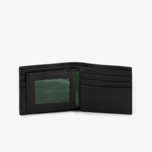 Vi Lacoste Flat Signature Leather Bifold Wallet 'Black' NH3870C53G-000